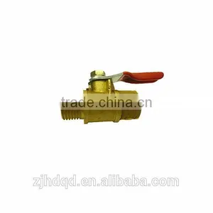 1/4" 3/8" 1/2" Npt Bspt Male Brass Mini Ball Valve thumbnail-1