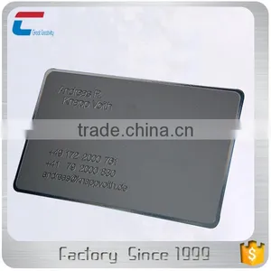 Standard 85*54mm UV Printable Engraved Matte Black Metal Business Card thumbnail-4