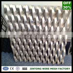 Decorative Flat Diamond Mesh /raised Expanded Wire Mesh Panel for Wall thumbnail-6