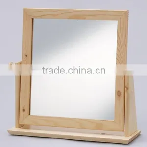 High Quality Wood Framed Tabletop Mirror thumbnail-1