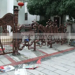 Cast Iron Metal Arts and Craft for Home Decoration the Father and Son Fishing Figurines thumbnail-2