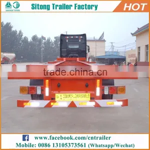 Wholesale Container Transportation Semi-trailer Customized 20ft Skeletal Trailer for Sale thumbnail-1