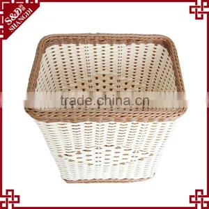 Wholesale Custom Home Organizer Durable Synthetic Rattan Laundry Baskets thumbnail-2