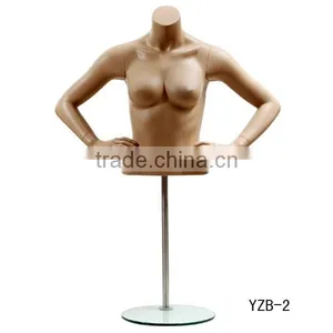 Sexy Realistic Adjustable Female Half Torso Foam Mannequin thumbnail-1