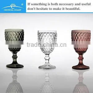 Wholesale Crystal Czech Republic Diamond Shape Wine Glass; Wedding Champagne Cup; Imitation Party Glassware thumbnail-6