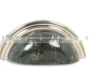 Cup Pull-VB-BN Granite Pull Cup Pull Brushed Nickel for Kitchen and Bathroom thumbnail-1