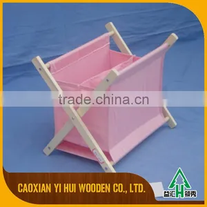 Wooden Fabric Magazine Rack For Office thumbnail-1