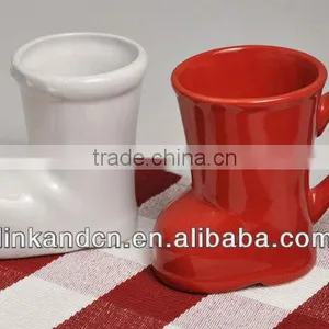 Lovely Boots Shaped Solid Ceramic Mug thumbnail-1