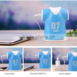Fahionable Portable Polo Shirts Shaped Ultrasonic Humidifier With USB Port thumbnail-5