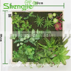 SJLJ013343 Plastic Grass Wall / Fake Green Grass Wall for Garden Home Decoration thumbnail-2
