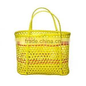 High Quality Best Selling Colored Bamboo Shopping Bag WITH HANDLE From Vietnam thumbnail-1
