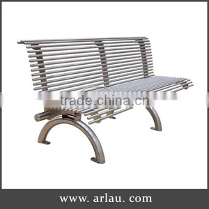 Outdoor Stainless Steel City Street Waiting Bench thumbnail-1