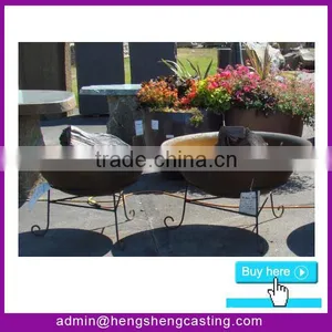 Wooden Burning Sphere Fire Pit/Metal Fire Pit/Globe Fire Pit thumbnail-3