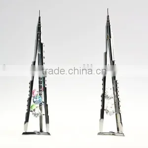 Chromed Plated Dubai Burj Khalifa Stand With Crystals From Swarovski thumbnail-3