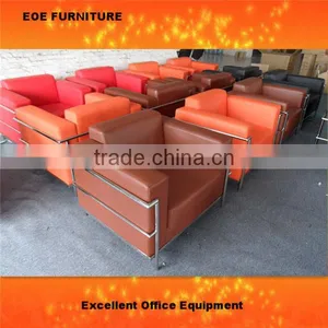 EOE Office Hotel Sofa Living Room Leather Sofa thumbnail-3