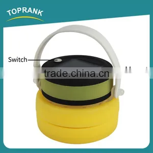 New Design Outdoor Camping Foldable Rechargeable Silicon Portable Solar Lamp thumbnail-3