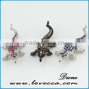 Wholesale Elegant Copper Dinosaur Pendant With Micropave Setting Pendant Jewelry thumbnail-1