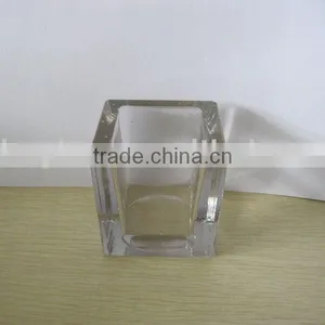 Square Glass Candle Holder/xmas Glass Candle Holder/glass Votive Holder thumbnail-1