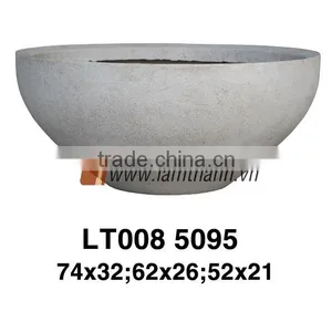 East Asia Manufacturer Modern Home Oval Decorative Poly Blaste Planter thumbnail-1
