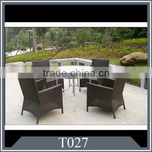 Garden Wicker Rattan Coffee Table Sets thumbnail-1