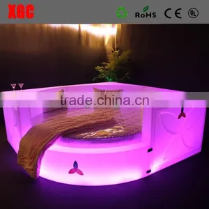 New Design Luxury Cabin Bed With Slide Circle Shape Hotel Bed With LED Lighting thumbnail-5