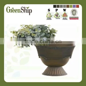 Decorative Garden Pot Plant From Greenship/ 10 Years Lifetime/ Lightweight/ UV Protection/ Eco-friendly thumbnail-1