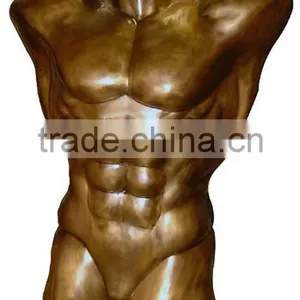 Bronze Abstract Nude Male Torso Statue thumbnail-1