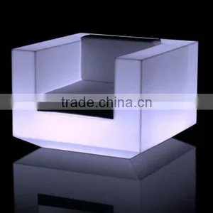 Hot Sales Colorful Illuminate Rechargeable Battery LED Sofa thumbnail-2