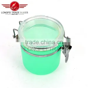 Good Design Wholesale Small 10*11cm Plastic Airtight Jars / Storage Box With Stainless Steel Lid /Cover thumbnail-3