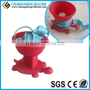 Quite Fashion Mobile Phone Cable Holder, Silicone Clip,table Cable Keeper thumbnail-2