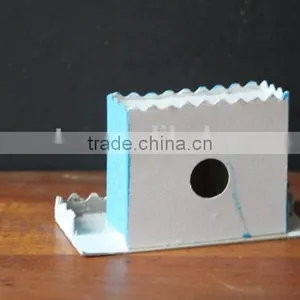 Turquoise Blue Vintage Putz Christmas House thumbnail-3