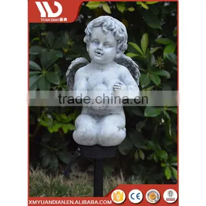 China Gift Items Art Work Resin Craft Outdoor Lighting Solar Garden Led Light thumbnail-5