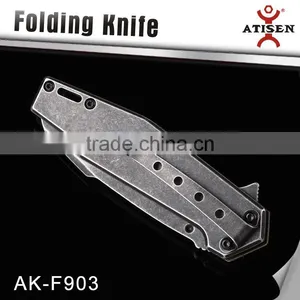 G10 Handle Tactical Survival Folding Pocket Knife Stonewashed Blade thumbnail-2