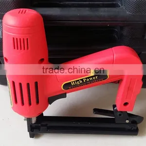 1500w 8016 Lower Noise Handheld Electric Brad Nail Crown Stapler Gun Portable Electric Nailer Gun thumbnail-1