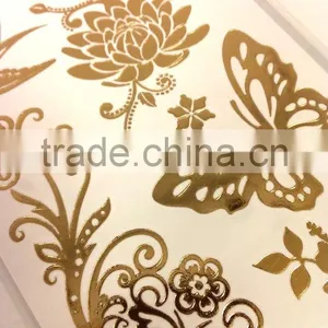 Foil Tattoo Fashion Sticker, Temporary Tattoos Sticker. Easy to Apply & Remove, Nontoxic, Waterproof, Lasts for Days Sticker thumbnail-6