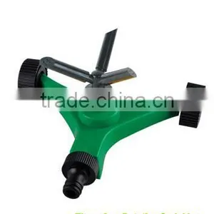 Rotating Sprinkler CS-3011 PLASTIC 3-ARM ROTARY SPRINKLER With Movement Base Plastic Lawn Sprinkler thumbnail-1