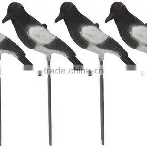 Full Body Flocked Magpie Decoy With Stake thumbnail-3