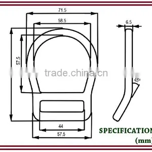 Personal Protective Equipment Forged Bent D-Ring thumbnail-2