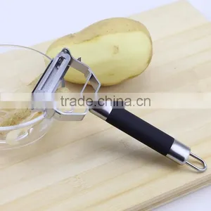 4 in 1 Stainless Steel Julienne Peeler Ceramic Kife Set With Cleaning Brush thumbnail-6