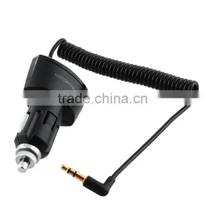 Bluetooth Audio Receiver With Car Charger Hands Free Calling Mp3 Stereo Speaker thumbnail-1