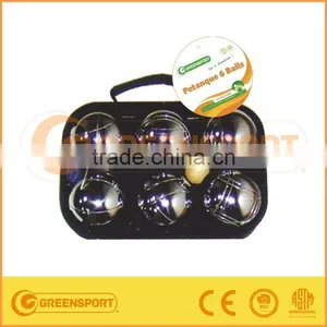 6pcs Metal Bocce Ball Boule Petanque Bocce Ball Set thumbnail-1