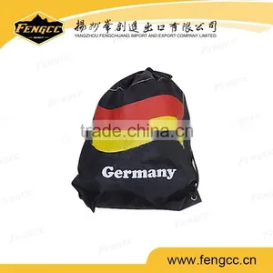 Custom Printed Polyester Travel Drawstring Sports Bag For Travelling thumbnail-5