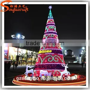10m-20m Green PVC Customized Christmas Tree Custom Christmas Tree Ornament Artificial Christmas thumbnail-1