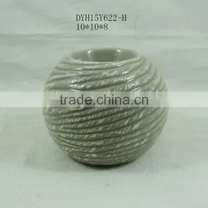 Round Ceramic Candle Holders Chirstmas Decorations thumbnail-5