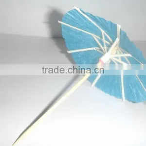 Solid Color Small Paper Cocktail Umbrella Sticks thumbnail-6