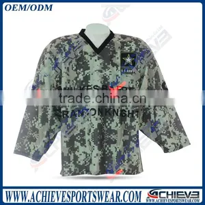 Sublimation Print Ice Hockey Jersey Wholesales Reversible Ice Hockey Unifrom Ice Hockey Jersey Sewing Pattern thumbnail-1