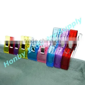 3 Different Size Clear Plastic Clip for Sewing Quilting Fabric Binding thumbnail-5