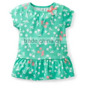 Cherry Print Girl Party Dresses 12 Years thumbnail-1