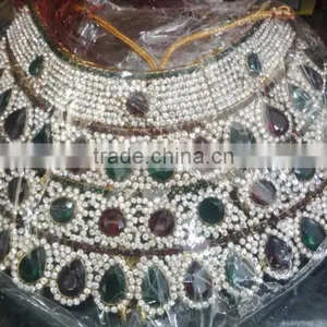 Fancy Diamond Stone Necklace Sets thumbnail-1