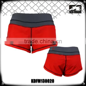 2013 Lady's Red Mma Short 4 Way Stretch Woman's Mma Shorts thumbnail-1